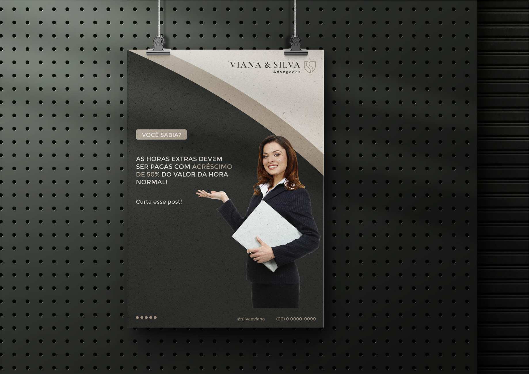 Banners para advogada Viane e Silva Advogadas Identidade Visual