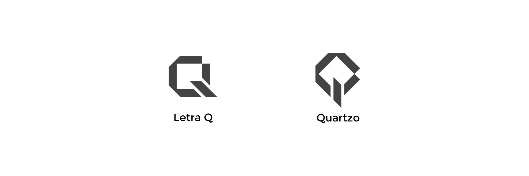 Conceitos do Logotipo Identidade Visual Quartzo
