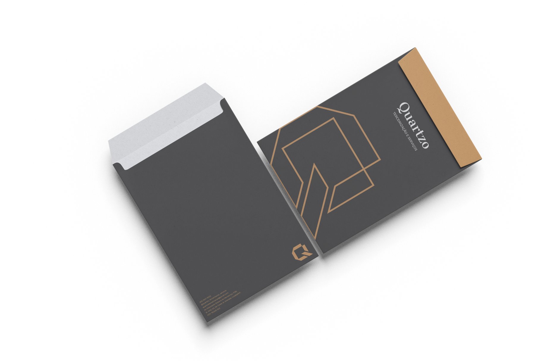 Envelope A4 Identidade Visual Quartzo