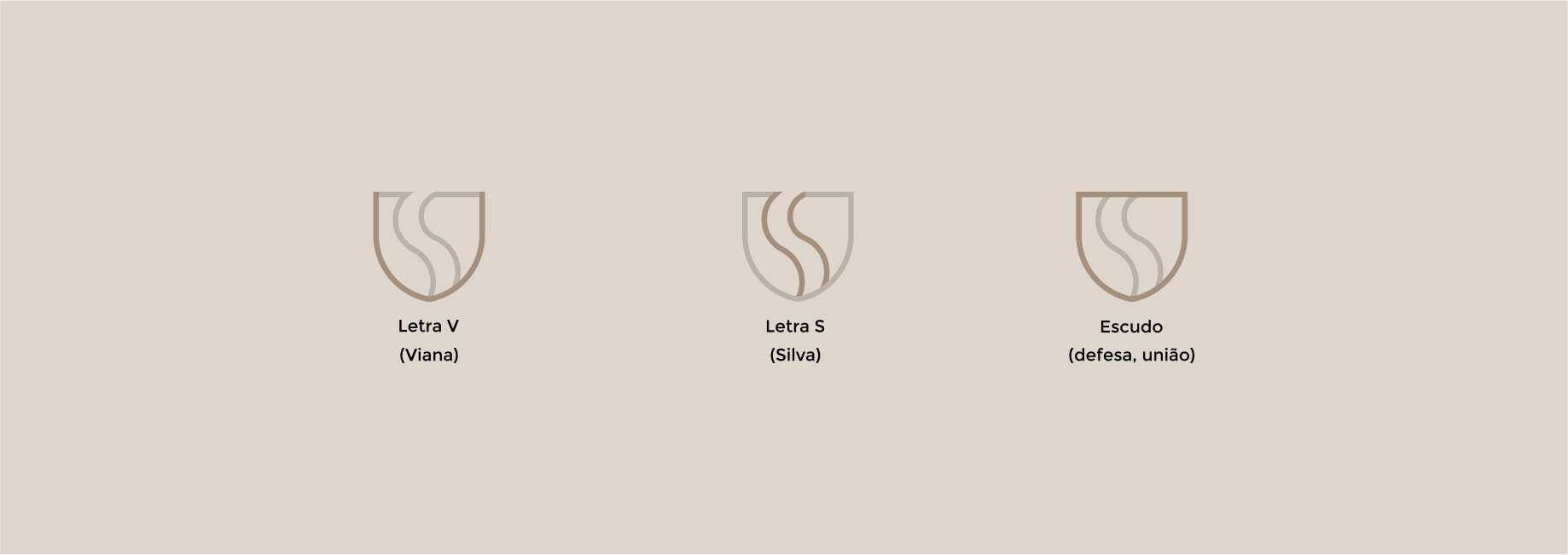 Logotipos para advogada Viane e Silva Advogadas Identidade Visual