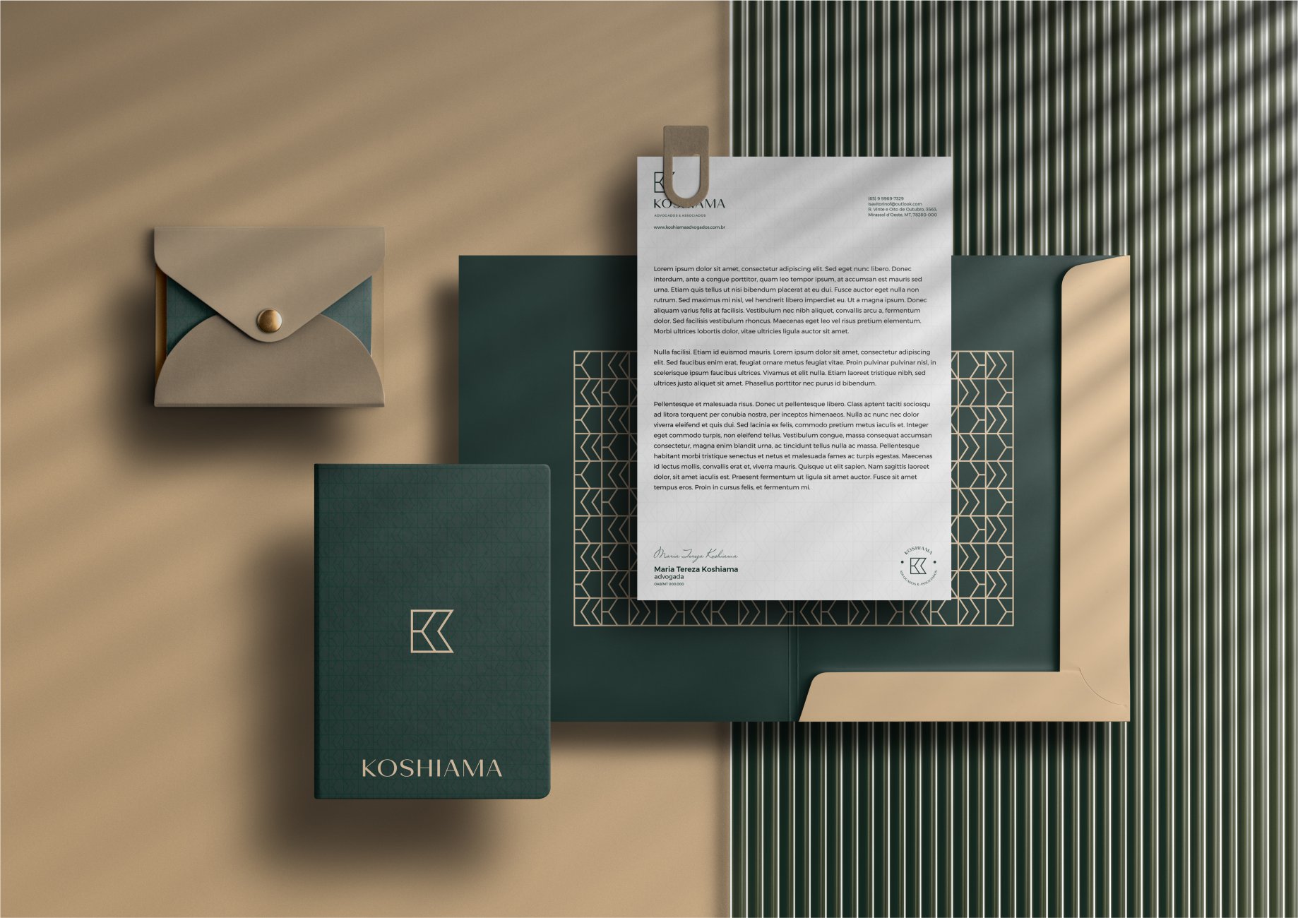 Papelaria Koshiama Advogados Identidade Visual